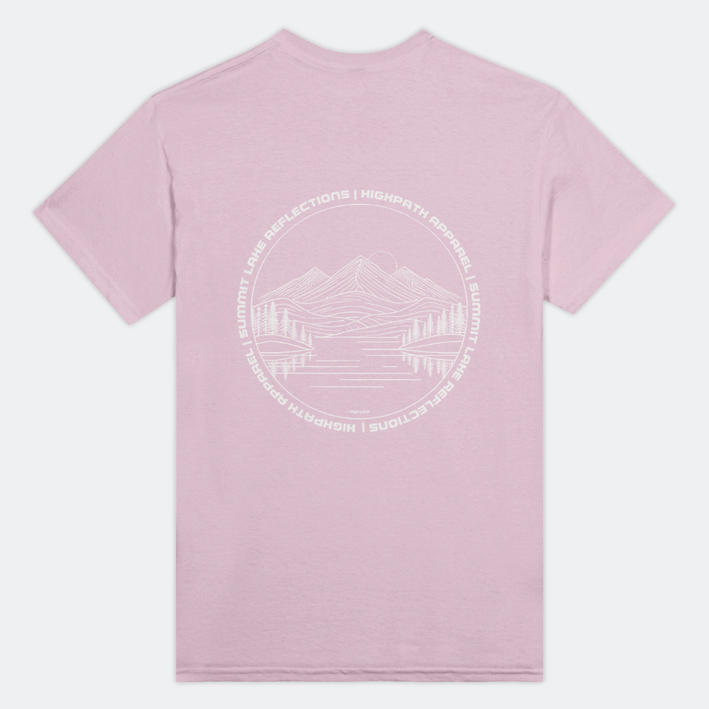 Summit Lake Tee - Light Pink