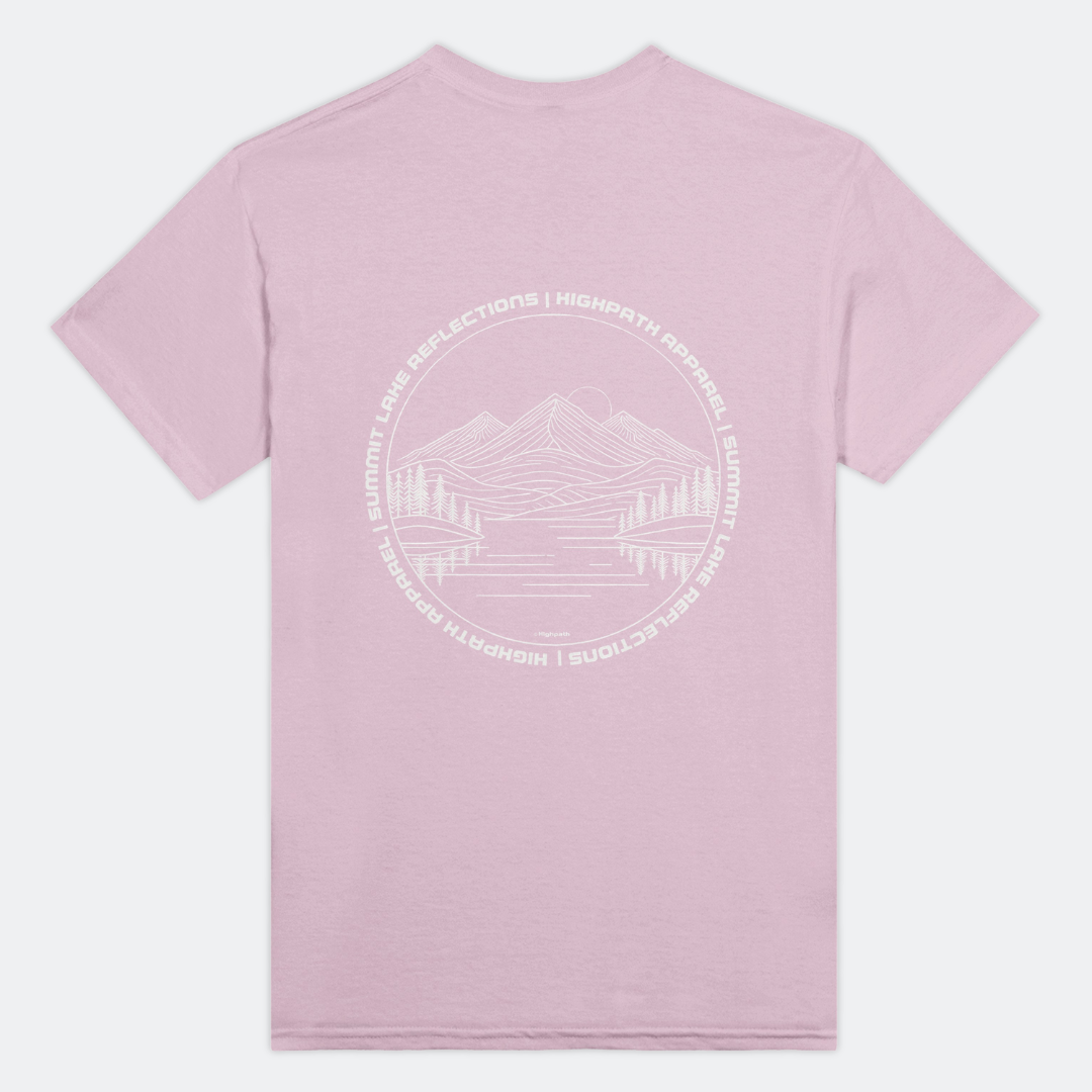 Summit Lake Tee - Light Pink